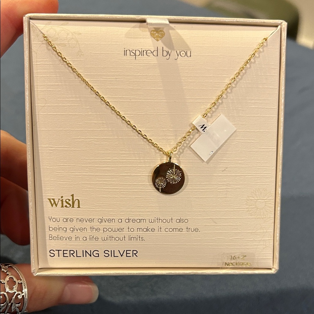 Dandelion Wish Sterling Silver Necklace